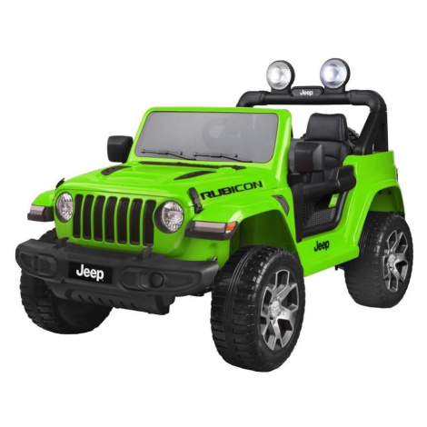 mamido  Detské elektrické autíčko Jeep Wrangler Rubicon 4x4 zelená