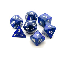 TLAMA games Sada 7 perleťových kostek pro RPG (9 barev) Barva: Tmavě modrá
