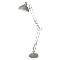 Stojacia lampa Goliath, sivá, kov, E27, 170 cm, nastaviteľná