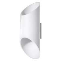 Biele nástenné svietidlo Nice Lamps Nixon, dĺžka 30 cm