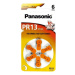 PANASONIC Pr13 batérie pr48 do načúvacích prístrojov 6 ks