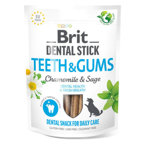 Brit Dental Stick Teeth & Gums with Chamomile & Sage 7 pcs 251 g