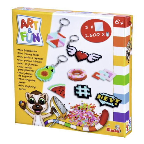 Simba Art&Fun Mini zažehľovacie koráliky výroba kľúčenky