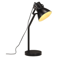 vidaXL Stolová lampa 25 W čierna 17x17x60 cm E27