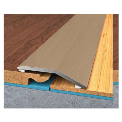 Vyrovnávací lišta (profil) Bronz, 900x35x8 mm, hnědá, Bohemia Profil