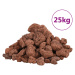 vidaXL Sopečné kamene 25 kg červené 1-2 cm