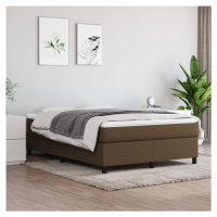 vidaXL Rám na boxspring posteľ tmavohnedý látka 140x190 cm