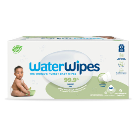 WATERWIPES Obrúsky vlhčené bez obsahu plastov Soapberry 9 x 60 ks