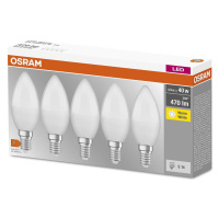 OSRAM Base Classic B LED sviečka E14 4,9W 5ks