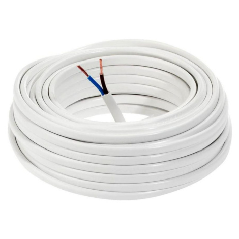 Elektrický kábel Omyp 2x1,5 biely, bubon 10m MERKURY MARKET