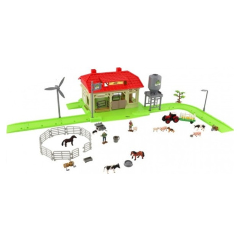 Sada domáca farma so zvieratami a traktorom plast s doplnkami Teddies