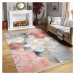 Sivo-ružový prateľný koberec behúň 80x200 cm – Mila Home