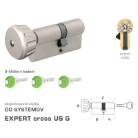 DK - EXPERT cross US G - s gombíkom NIM - nikel matný D 25 + V 45 mm