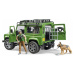 Bruder 02587 Land Rover Defender, figúrka poľovníkov a psa