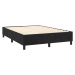 vidaXL Posteľný rám boxspring s matracom čierny 140x190 cm zamat