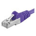 Premiumcord Patch kábel CAT 6a S-FTP RJ45-RJ45 AWG 26/7 3m fialový