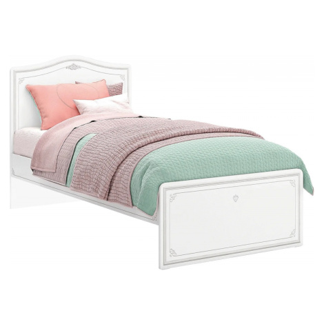 Detská posteľ betty 100x200cm - biela/šedá