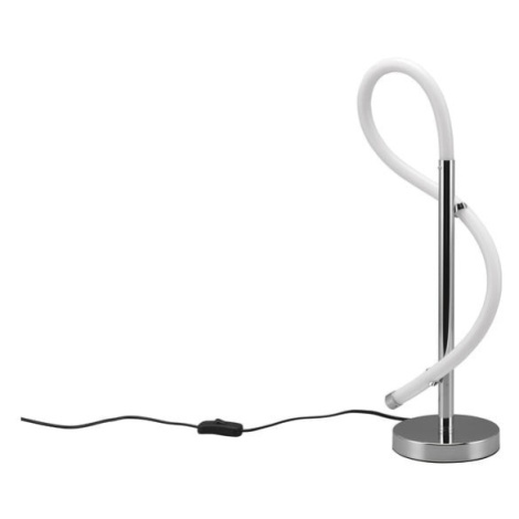 LED stolová lampa v lesklo striebornej farbe (výška 54 cm) Argos – Trio