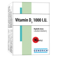 GENERICA Vitamin D3 1000 I.U. 90 kapsúl