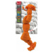 Hračka Dog Fantasy uzol pískací oranžový 2 knôty 22cm