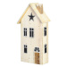 Dekoria Dekorácia Snow House 25cm white beige, 14 x 6 x 25 cm