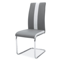 Sconto Jedálenská stolička SIGH-200 sivá/chróm
