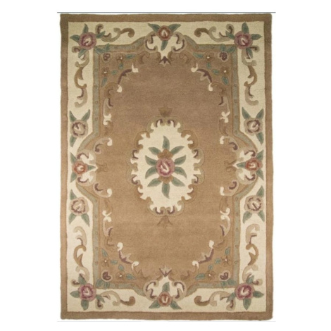 Béžový vlnený koberec Flair Rugs Aubusson, 150 × 240 cm