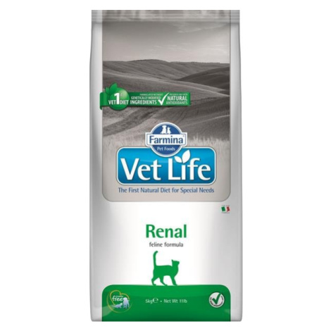 Farmina Vet Life cat renal granule pre mačky 5kg