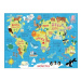 Mudpuppy Puzzle mapa sveta 36 dielikov