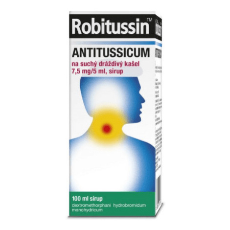 ROBITUSSIN Antitussicum sirup na suchý kašeľ 100 ml