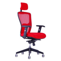 Ergonomická kancelárska stolička OfficePro Dike Farba: červená, Opierka hlavy: s opierkou