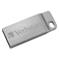 Verbatim USB flash disk, USB 2.0, 32GB, Metal Executive, Store N Go, stříbrný, 98749, USB A, s p
