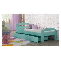 Drevená jednolôžková posteľ pre deti - 190x80 cm