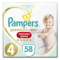 PAMPERS Premium Care Pants Veľkosť 4, 58 ks