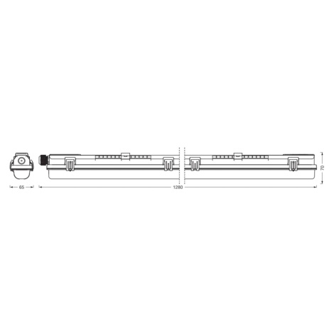 LEDVANCE Submarine PCR 120 G13 T8 13,5 W svietidlo odolné voči vlhkosti