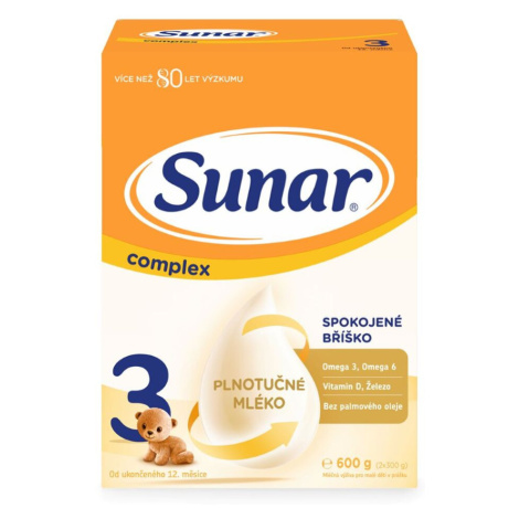 SUNAR Complex 3 Pokračovacie batoľacie mlieko od 12 mesiaca 600 g