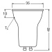 OSRAM LED reflektor GU10, PAR11, 3 W, 2 700 K, 36°, stmievateľný