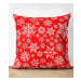 Súprava 4 vianočných obliečok na vankúš a behúň na stôl Minimalist Cushion Covers Red Snowflake