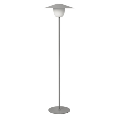 Sivá vysoká LED lampa Blomus Ani Lamp