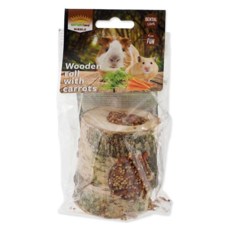 Valec Nature Land Nibble s mrkvou drevený 150g