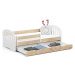 Detská posteľ PLAY 180x80 cm dub sonoma