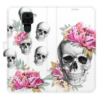 Flipové puzdro iSaprio - Crazy Skull - Xiaomi Redmi Note 9