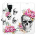 Flipové puzdro iSaprio - Crazy Skull - Xiaomi Redmi Note 9
