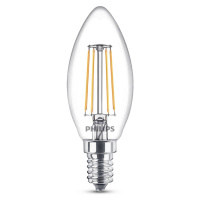 Philips E14 LED sviečka 4,3 W teplá biela filament