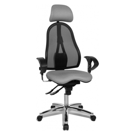 Sivé kancelárske stoličky