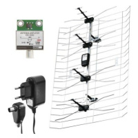 Anténa vonkajšia EM-030, 0–100 km, DVB-T2, DAB, filter LTE/4G