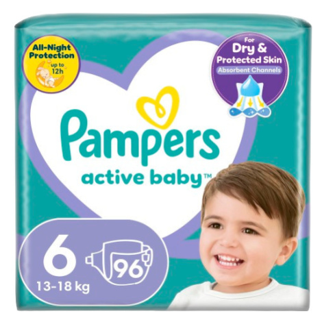 PAMPERS Active Baby Plienky jednorazové 6 (13-18 kg) 96 ks