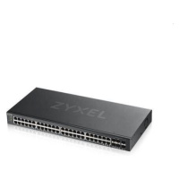 Zyxel GS1920-48v2, 50 Port Smart Managed Switch 44x Gigabit Copper and 4x Gigabit dual pers., hy