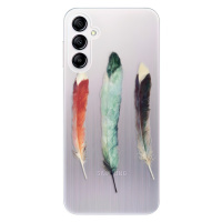 Odolné silikónové puzdro iSaprio - Three Feathers - Samsung Galaxy A14 / A14 5G