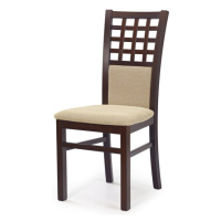 Sconto Jedálenská stolička GIRORD 3 orech tmavý/béžová